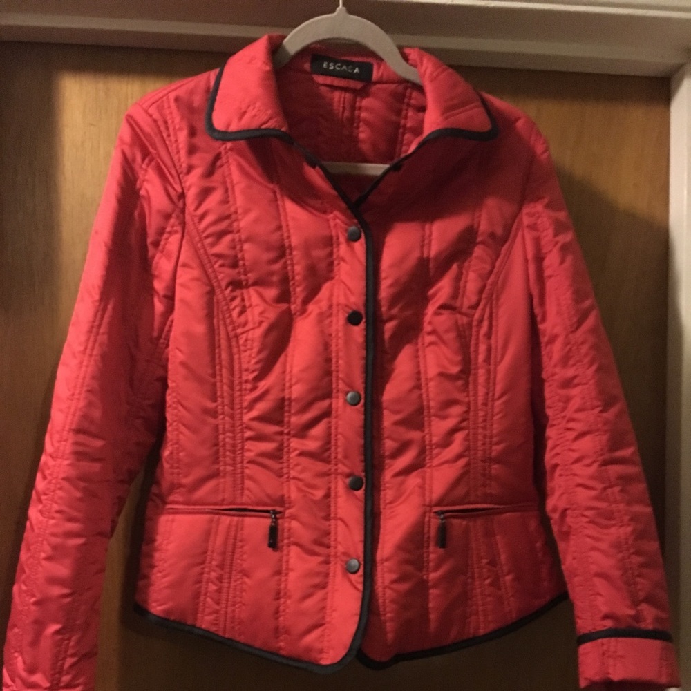 Escada jacket with black edging.